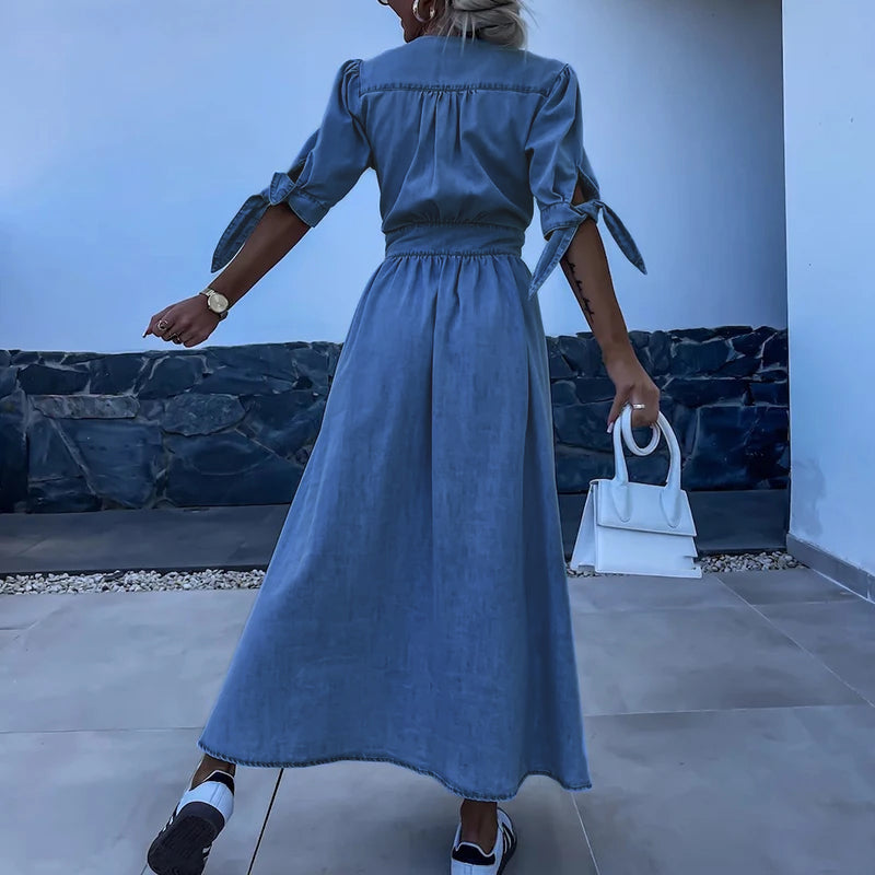 Levoire | Robe En Denim Avec Une Coupe Chic Et Intemporelle
