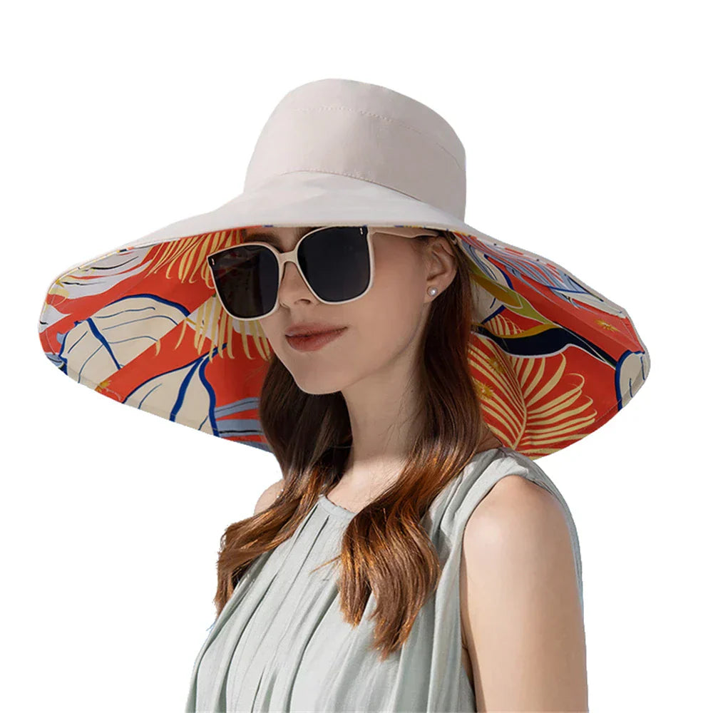 Levoire | Chapeau d'été avec Protection Solaire et Style Élégant pour Femme Beige