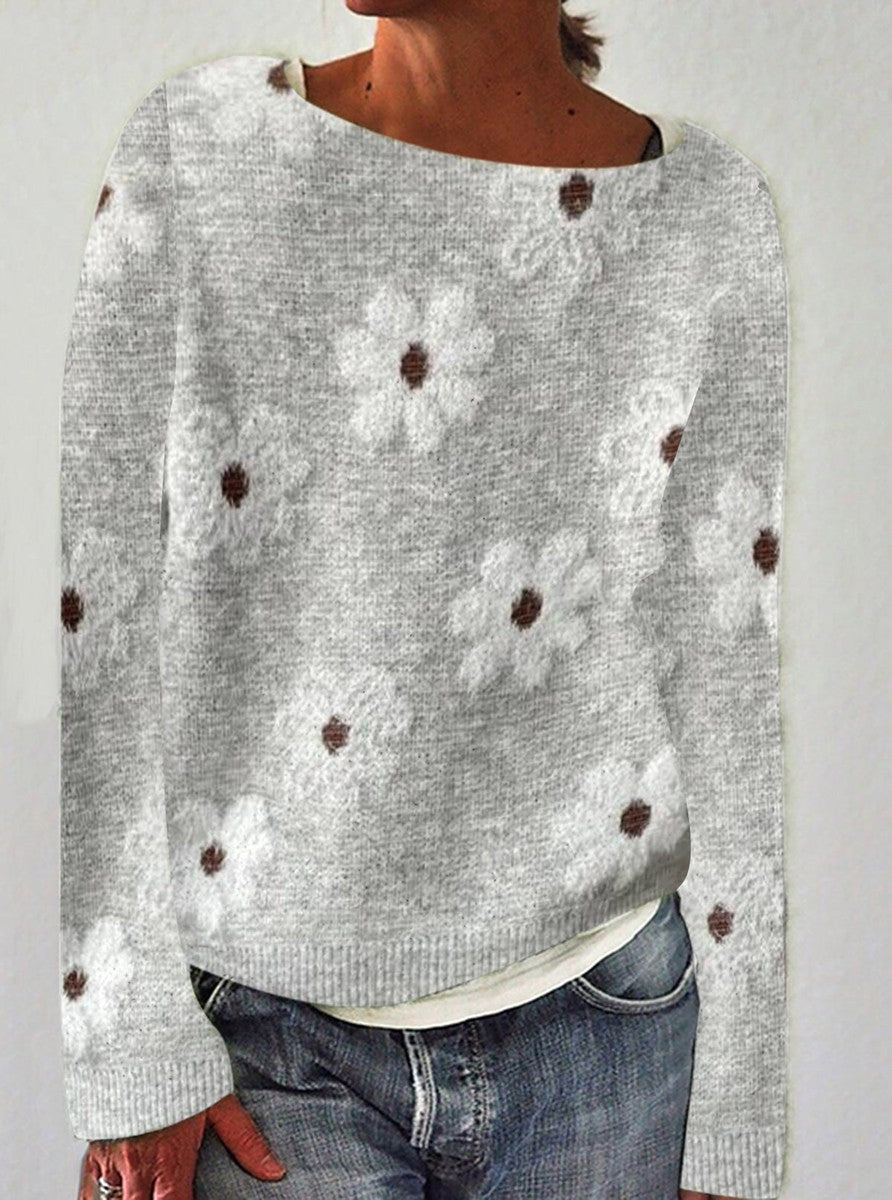 Levoire | Pull En Tricot Gris Pour Femmes Mode Tricot
