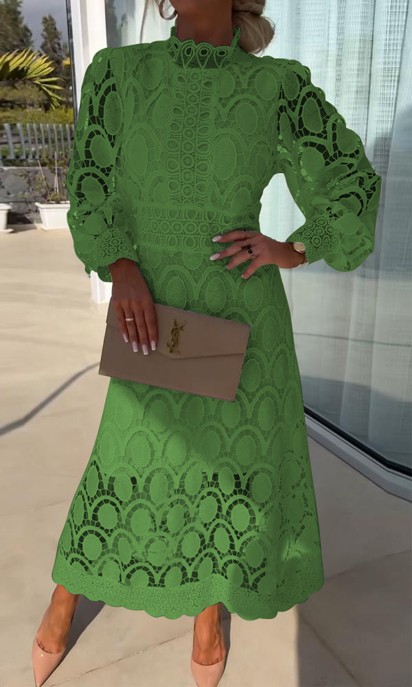 Levoire | Elégante décontractée robe Vert