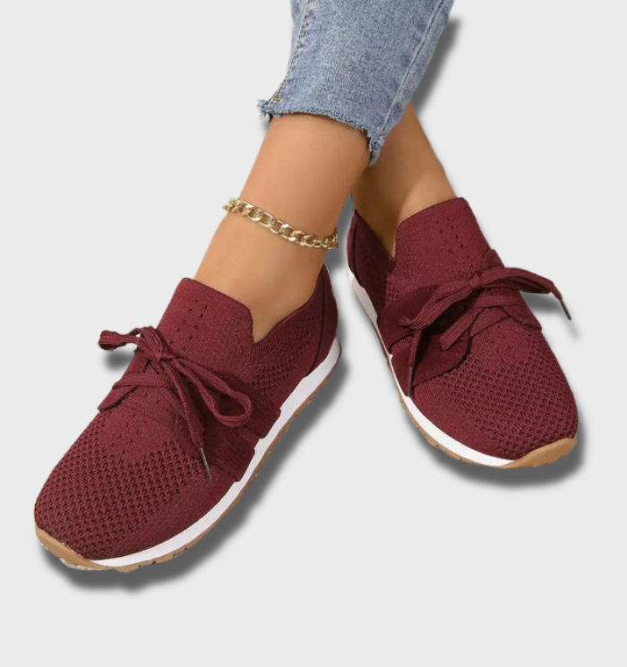 Levoire | Sneakers Tricot Respirant Femme rouge