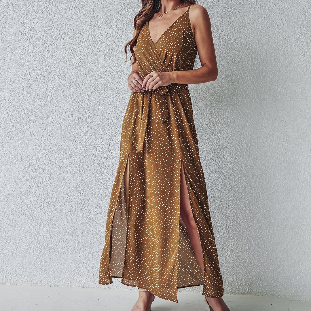 Levoire | Maxi Robe Cintrée khaki