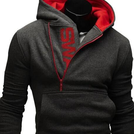 Levoire | Veste À Capuche À Manches Longues Avec Zip Latéral Et Poches Gris foncé