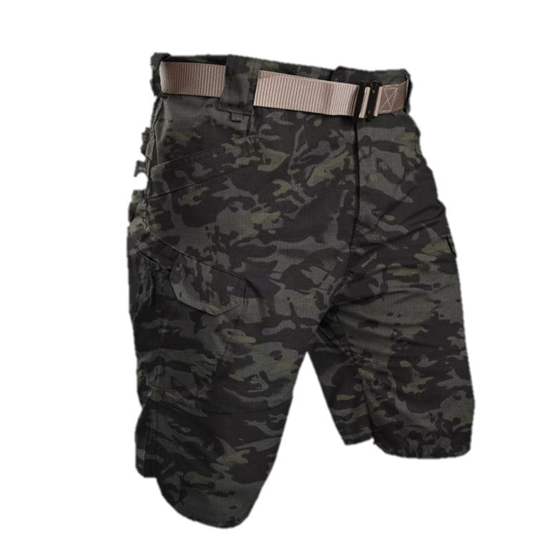Levoire | Shorts cargo pour hommes Militaire sombre
