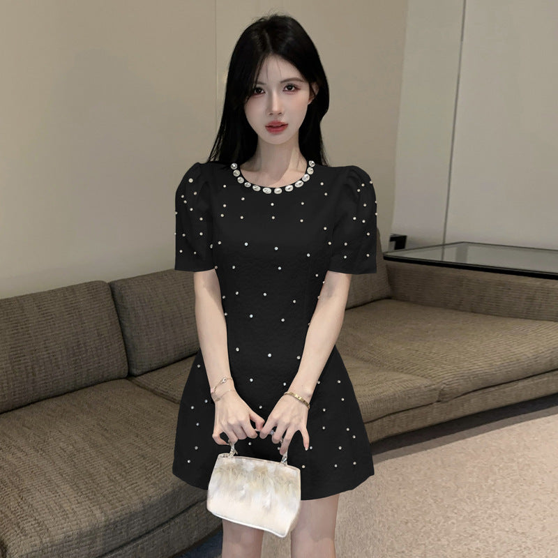 Levoire | Robe française Petite Brise Parfumée Robe de fête Noir