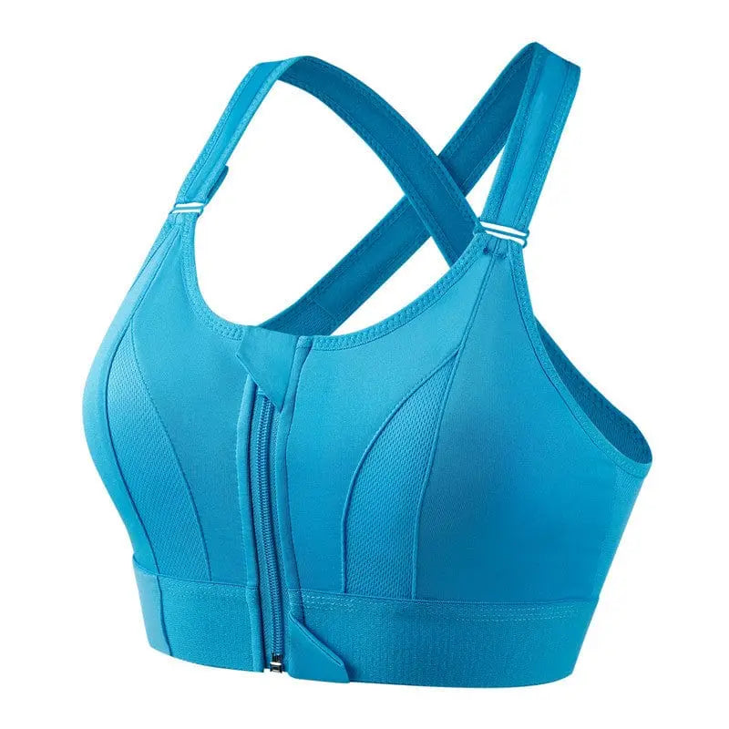 Levoire | Soutien-gorge de sport avec Soutien Optimal et Bretelle Croisée pour Femmes Bleu