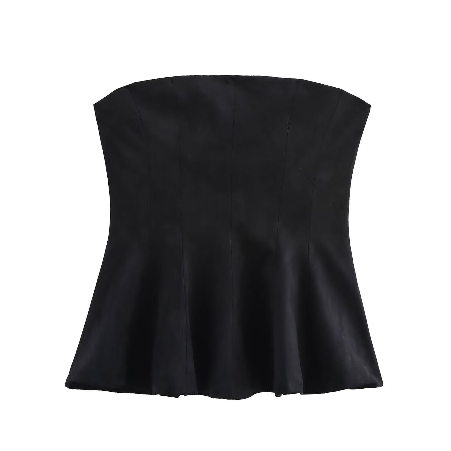 Levoire | Ensemble de Top Tube Polyvalent Sans Bretelles Jupe Mini noir