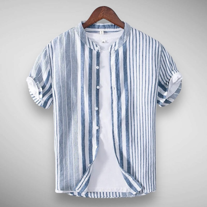 Levoire | Chemise décontractée à rayures élégante Bleu
