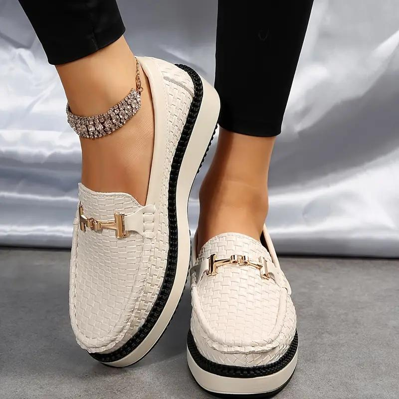 Levoire | Tissé Chaussures Confortables Pour Femmes Chaussons Beige