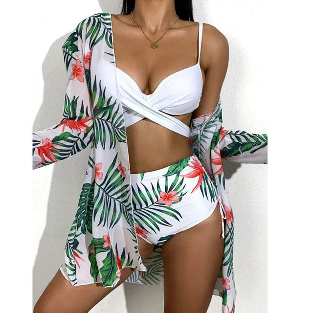 Levoire | Maillots De Bain À Motifs Floraux Vert