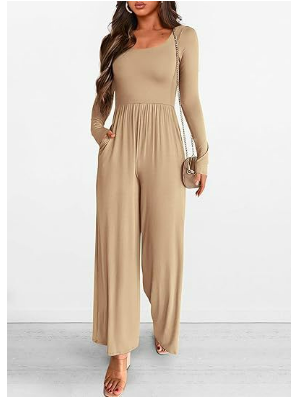 Levoire | Jumpsuit Élégant Et Confortable Pour Femmes Beige