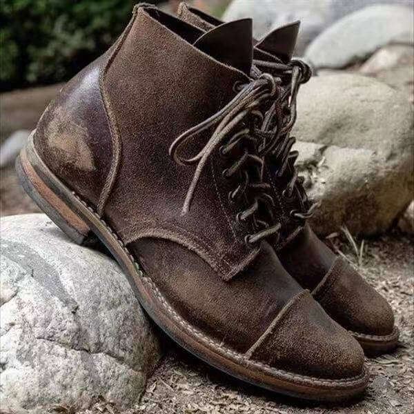 Levoire | Bottes Les Bottes En Cuir De Haute Qualité Et Chaudes Marron foncé