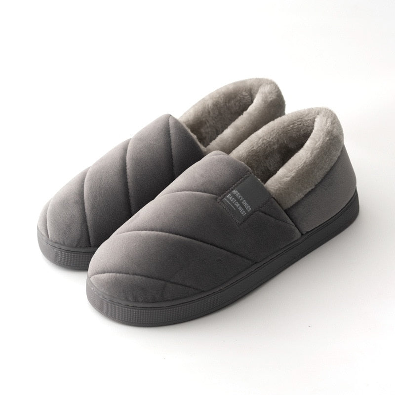 Levoire | Chausson En Fourrure Chaud Confortable Gris 36-37