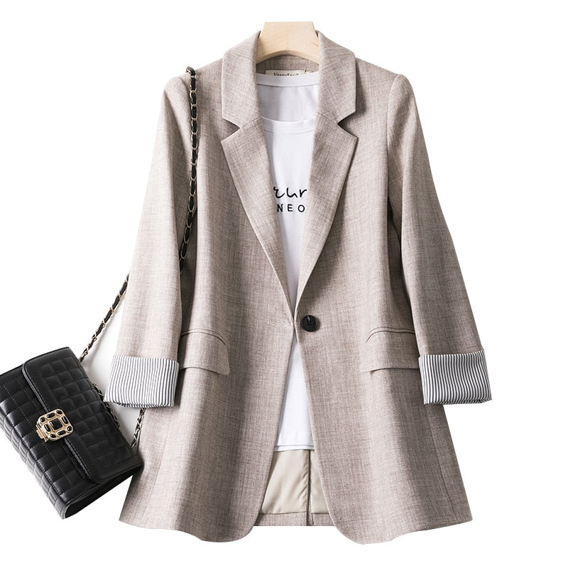 Levoire | Blazer Moderne Pour Femmes Beige S
