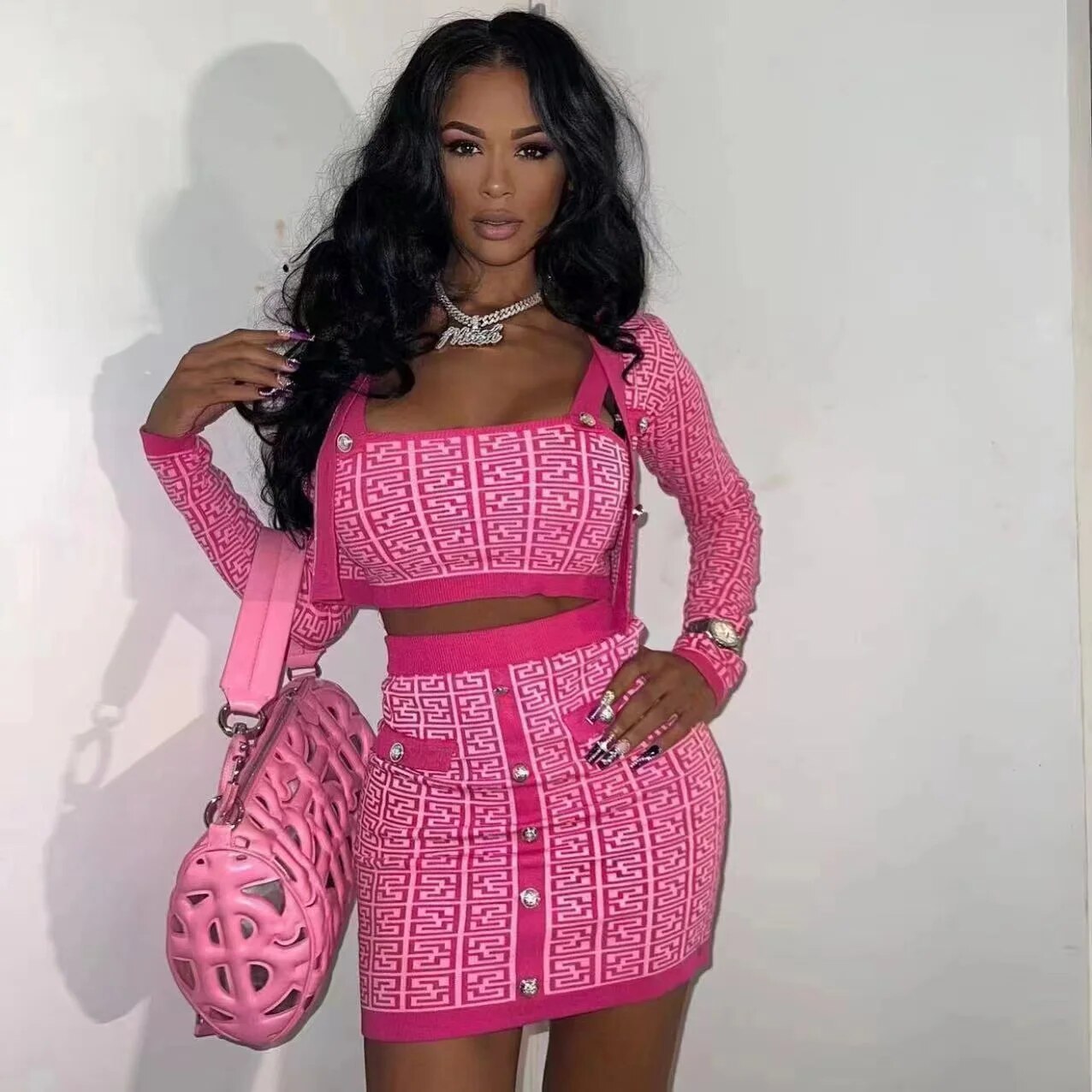 Levoire | Ensemble Mini Bodycon 3 Pièces Rosenrot