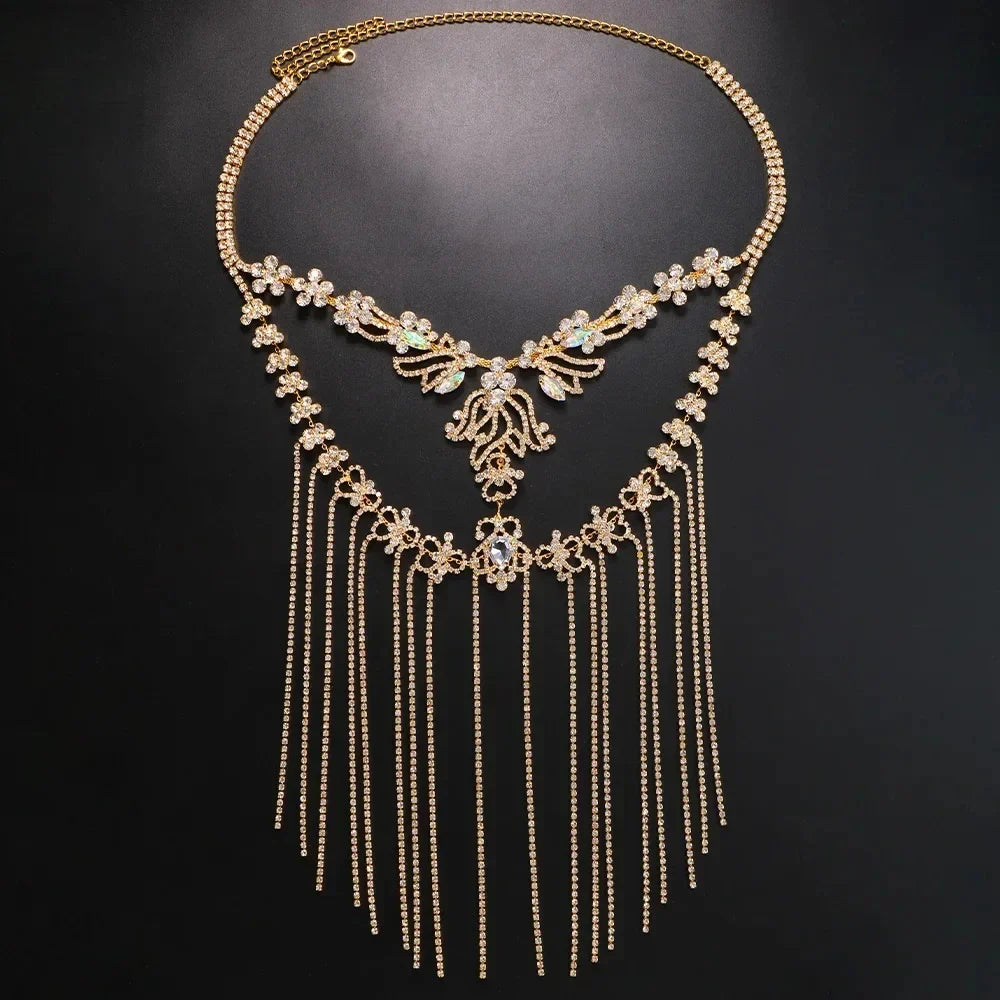 Levoire | Masque À Franges En Strass Couleur or dorée