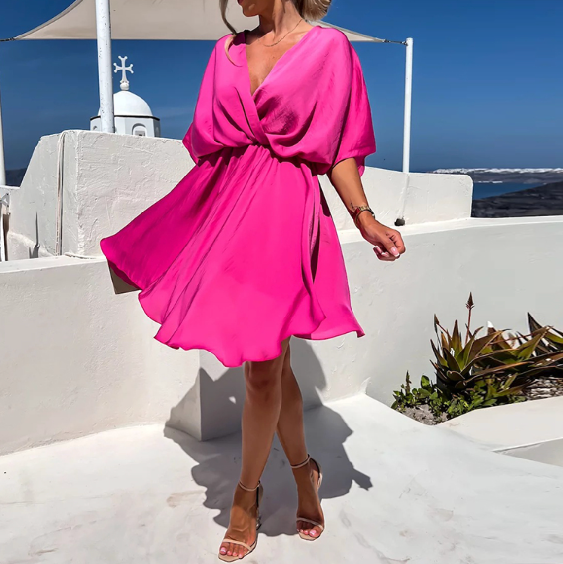 Levoire | Robe Estivale Avec Coupe Fluide Et Allure Moderne Rose