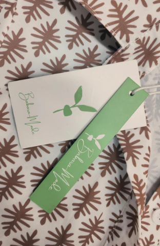 Levoire | Élégante Robe Midi À Manches Longues Avec Impression