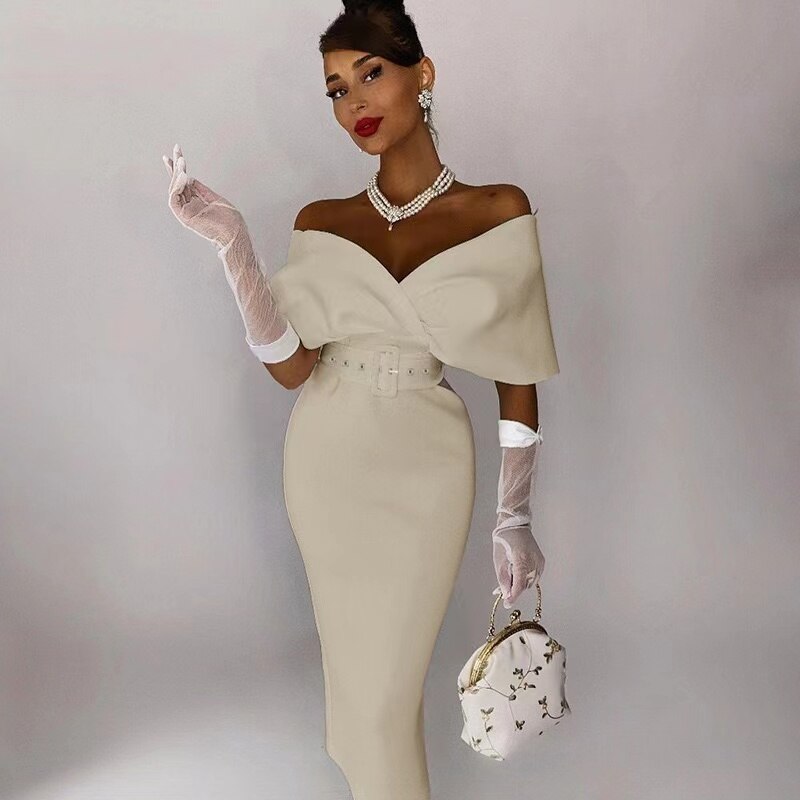 Levoire | Robe Longue Élégante Et Confortable Pour Femmes Beige S