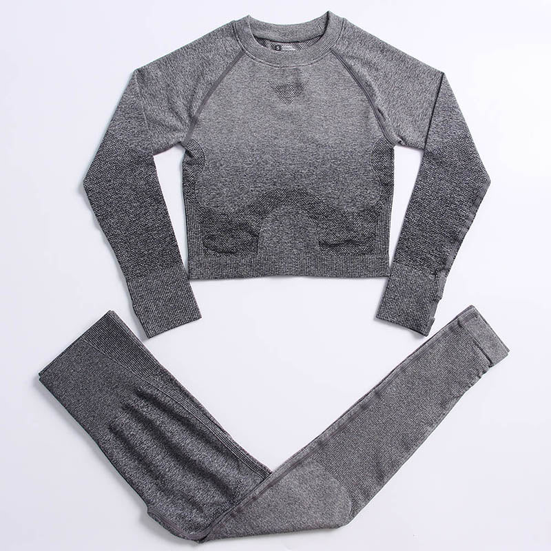 Levoire | Tenue De Sport Avec T-Shirt À Manches Longues Gris