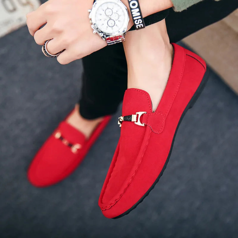 Levoire | Chics Chaussons En Daim Rot
