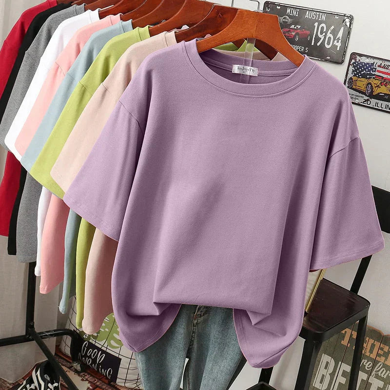 Levoire | T-Shirt En Coton Surdimensionné Violet