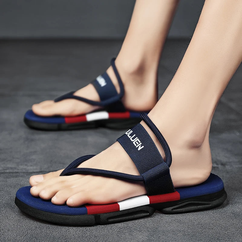 Levoire | Comfortable And Non-Slip Ankle Strap Sandals Bleu