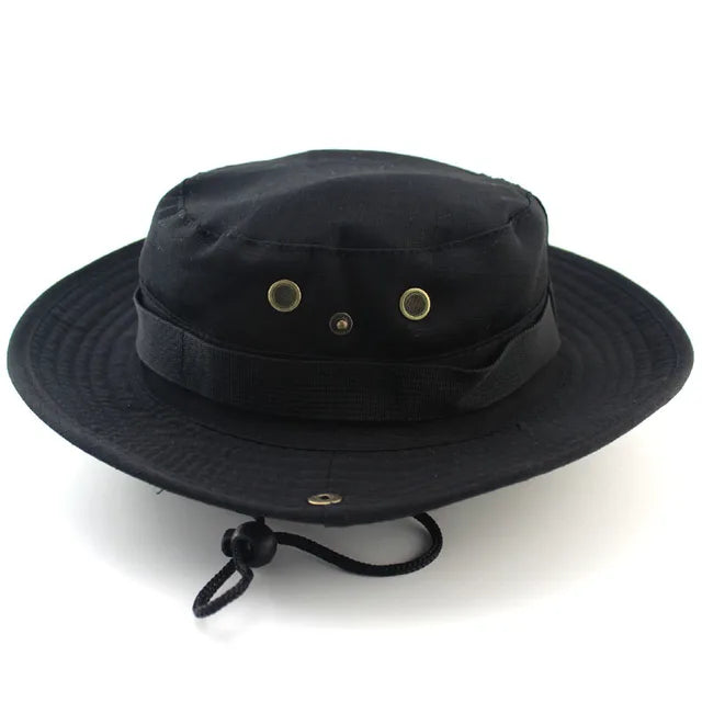 Levoire | Chapeau de Cowboy d'Été avec Protection Solaire et Style Élégant pour Tous Noir 54-59cm