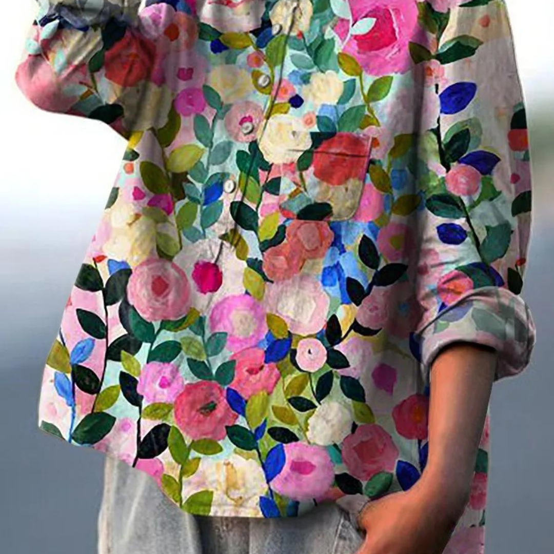 Levoire | Chemise Décontractée À Fleurs Pour Femme