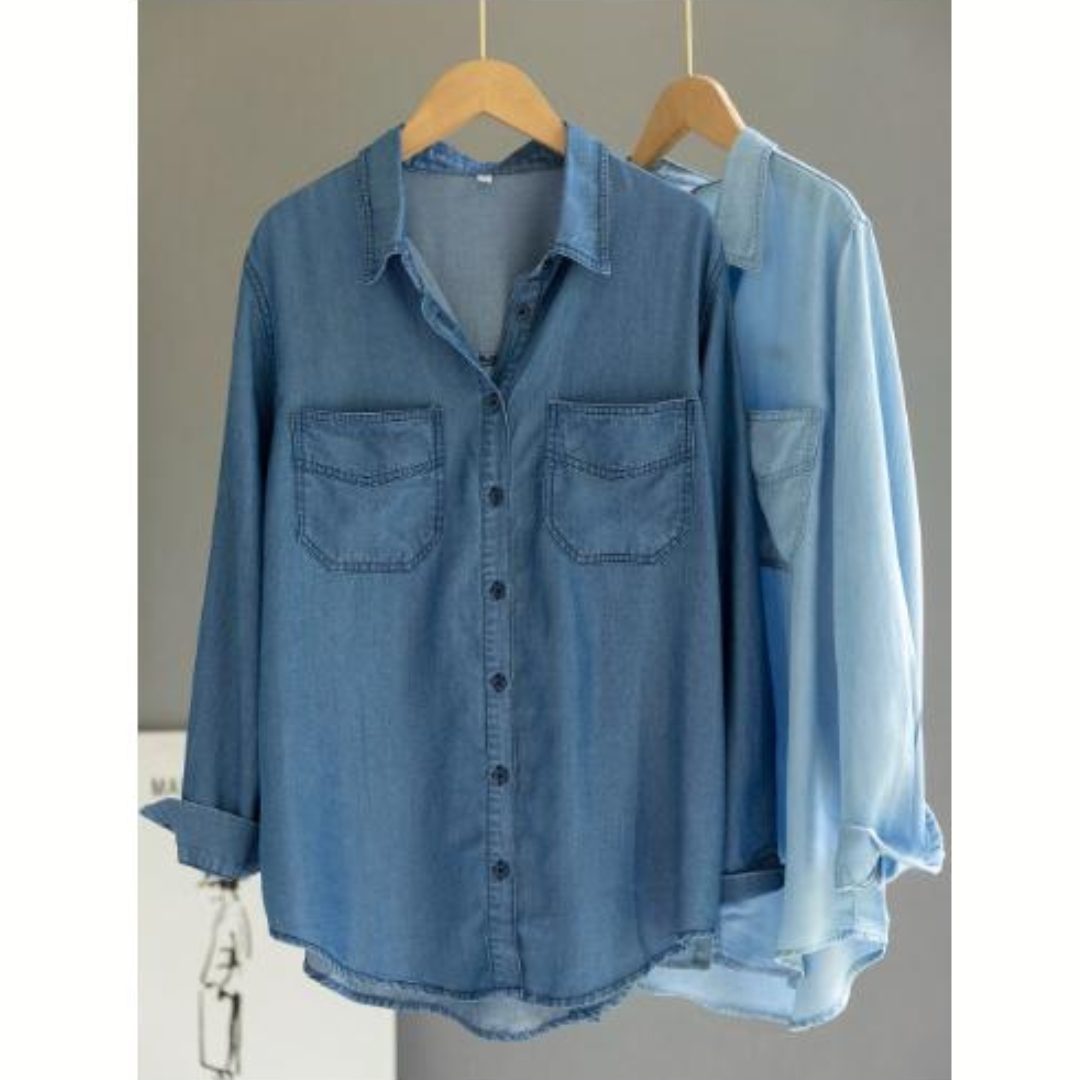 Levoire | Femme Chemise en jean Bleu