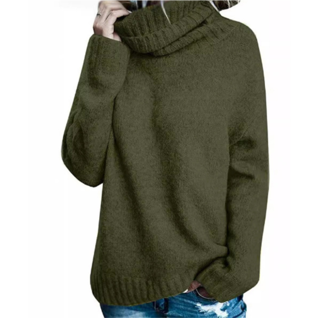 Levoire | Pull À Col Roulé Premium Pour Femme Vert