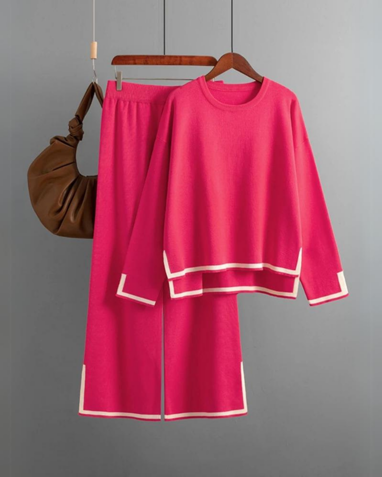 Levoire | 2 Osainen Setti Joustava Ja Pehmeä Materiaali Rosa Punainen