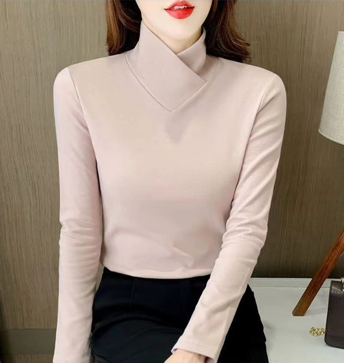 Levoire | Haut en tricot à col Rosa