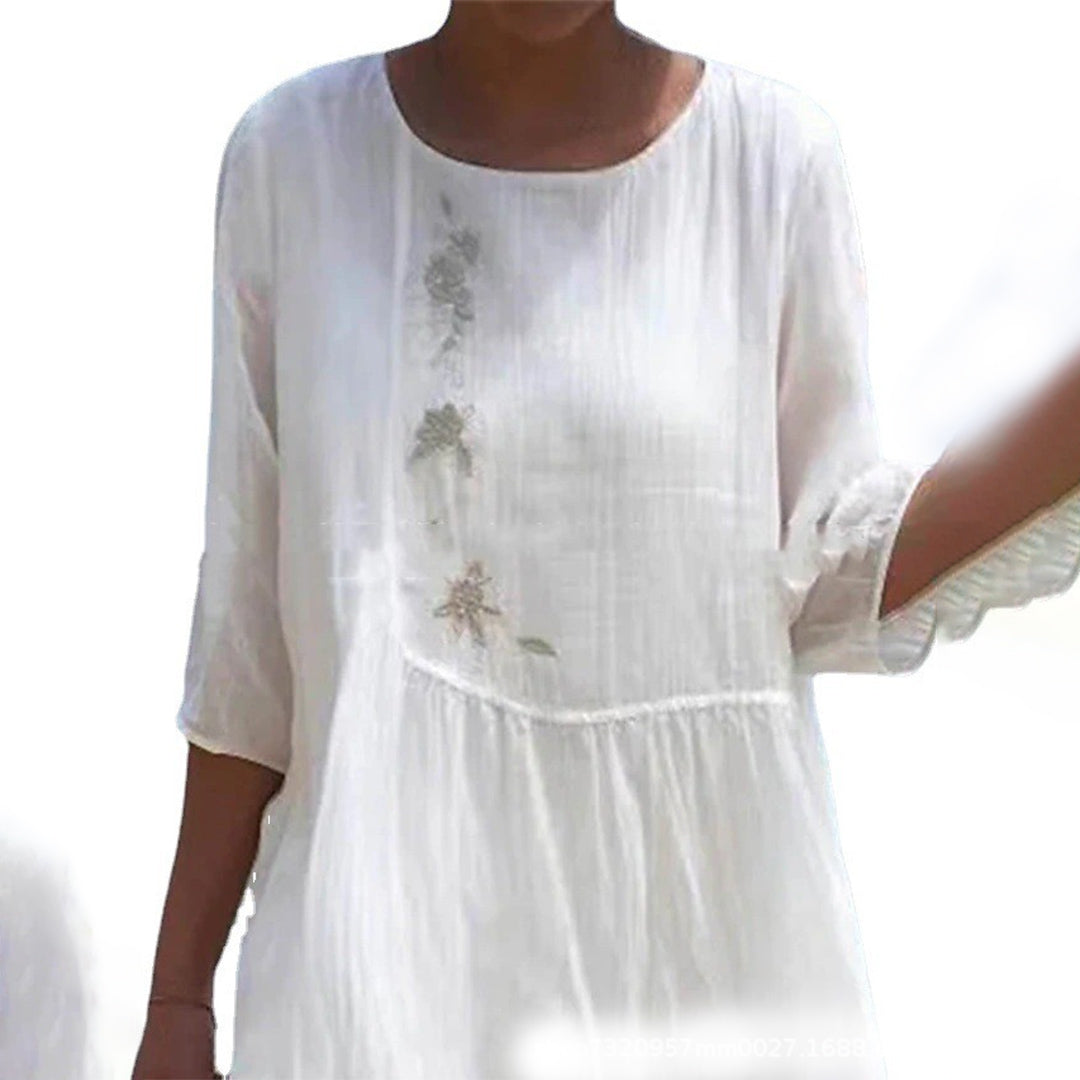 Levoire | Robe D'Ete Blanche Avec Coupe Fluide Et Allure Romantique