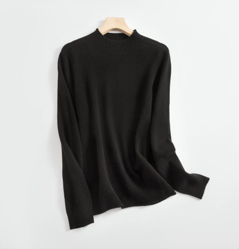 Levoire | Col Montant Pull À Manches Longues Vêtements Pour Femmes Noir