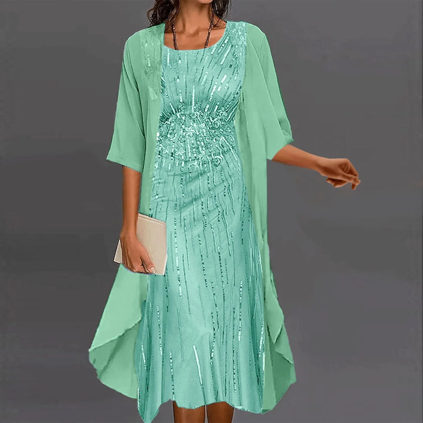 Levoire | Robe élégante et raffinée Vert