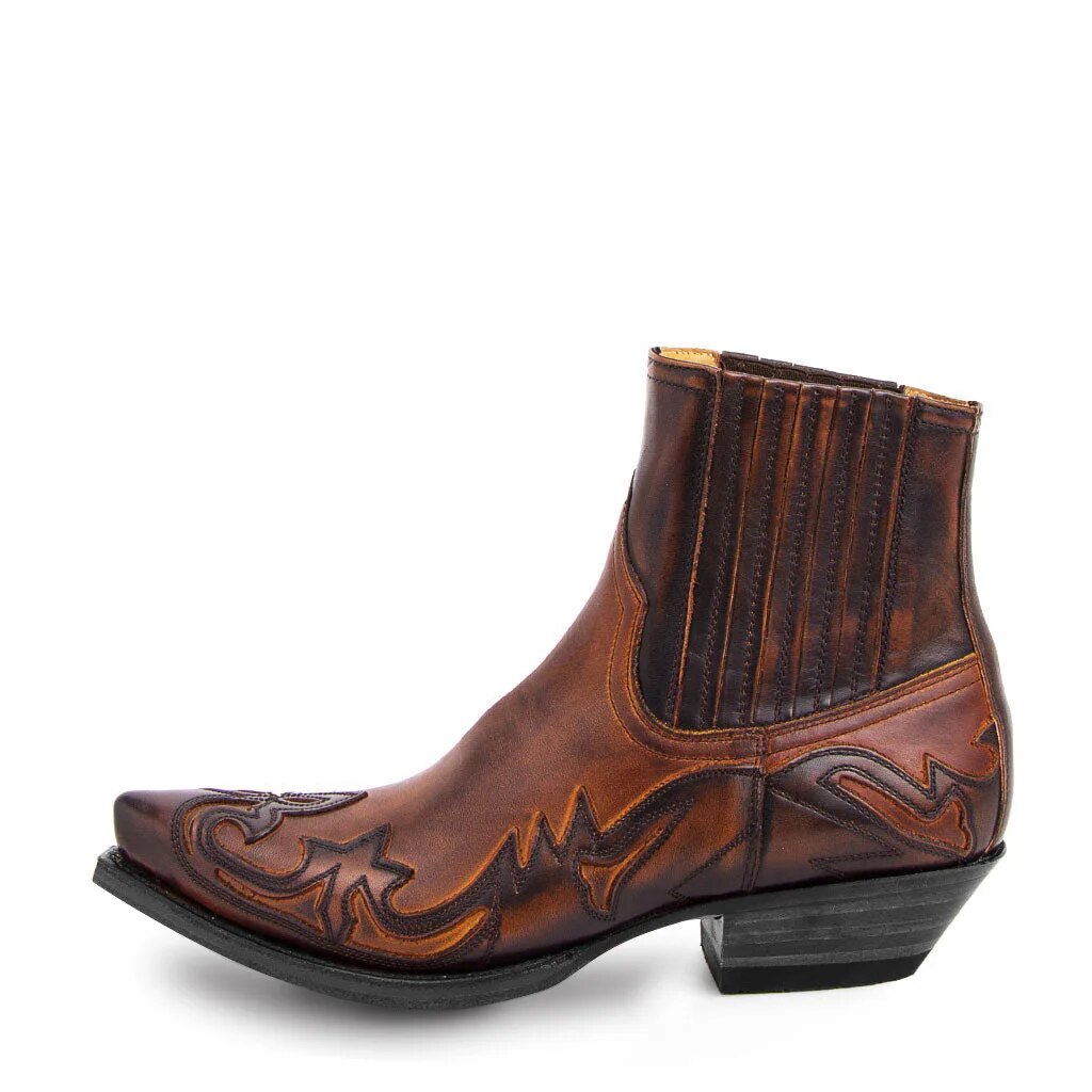 Levoire | Bottes De Cowboy Western En Cuir Braun