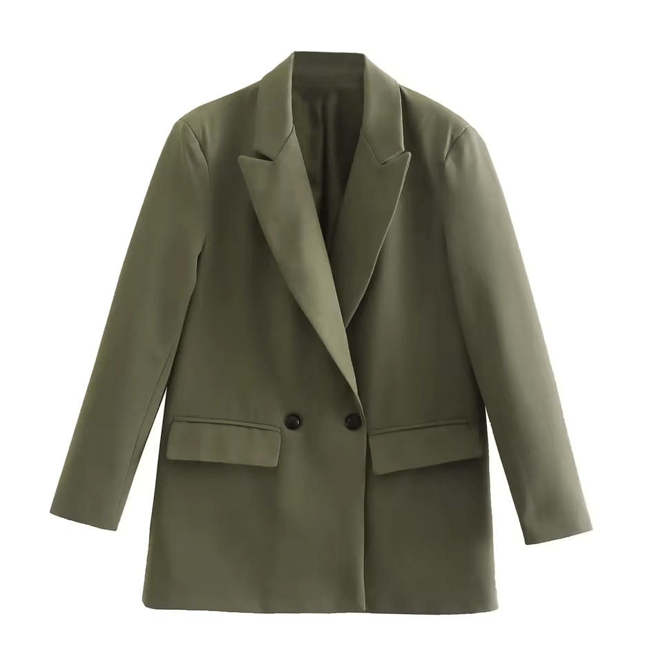 Levoire | Blazer grandes tailles femmes manteau Olive