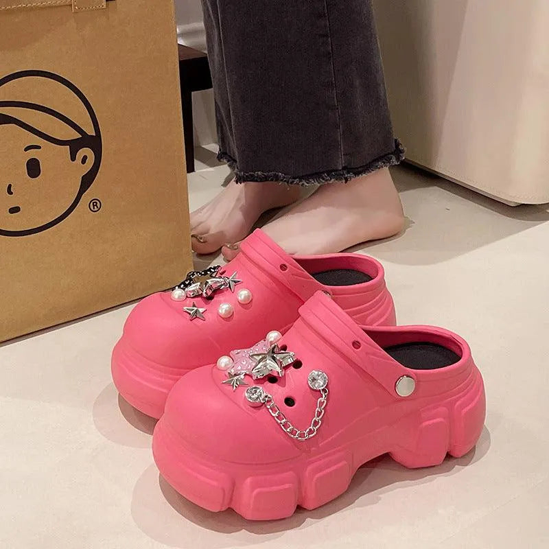 Levoire | Chaussons d'intérieur pour femmes Classique Rose Clair Rouge