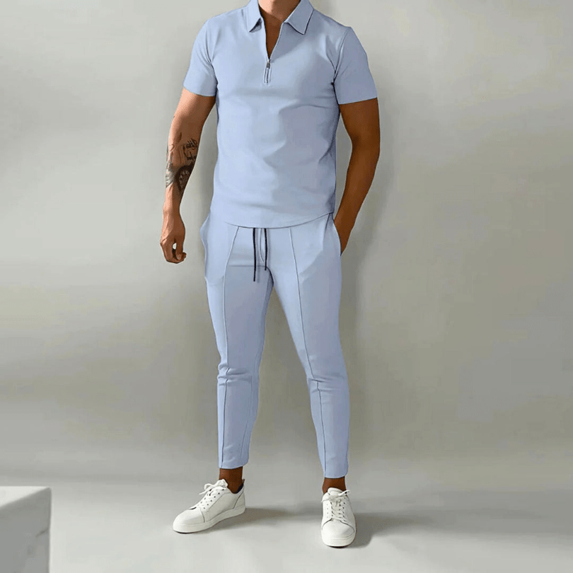 Levoire | Ensemble Été Décontracté Homme Bleu clair