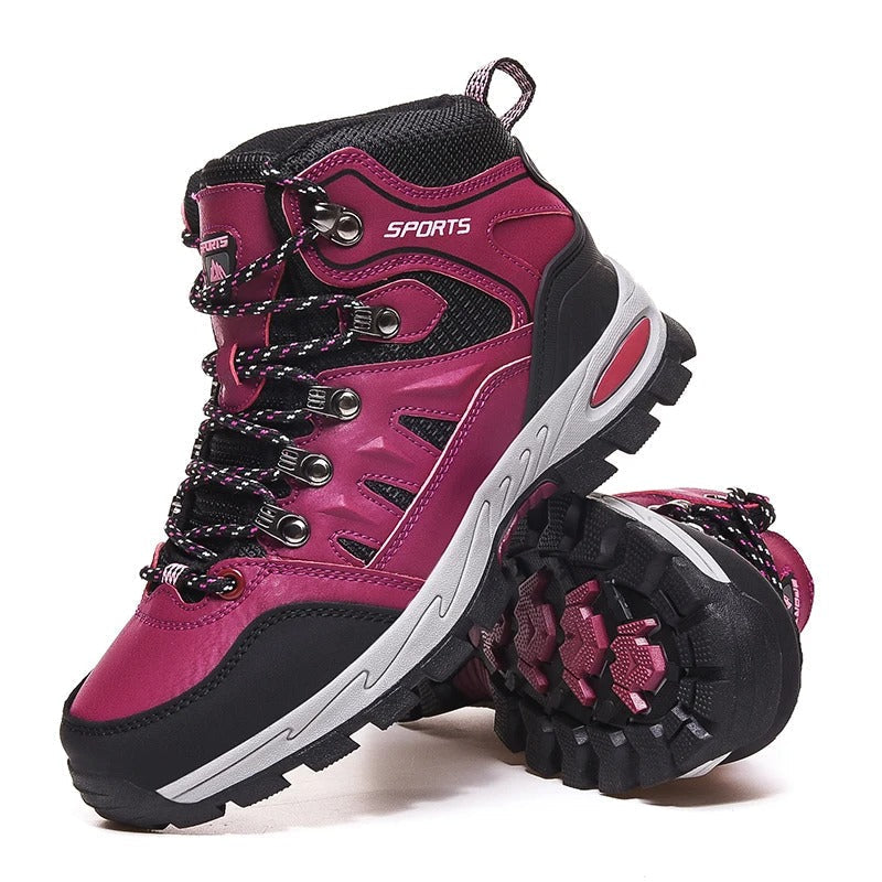 Levoire | Bottes De Randonnée Lisses Confortables Lilas