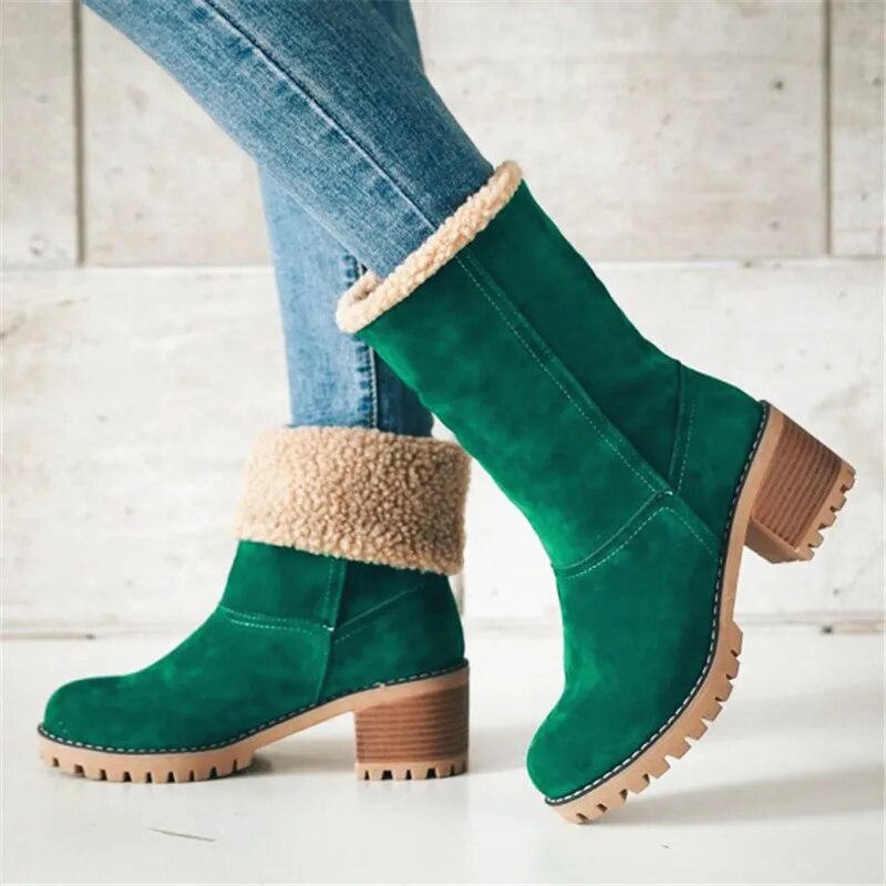 Levoire | Bottes De Neige Chaudes Avec Doublure En Laine Vert