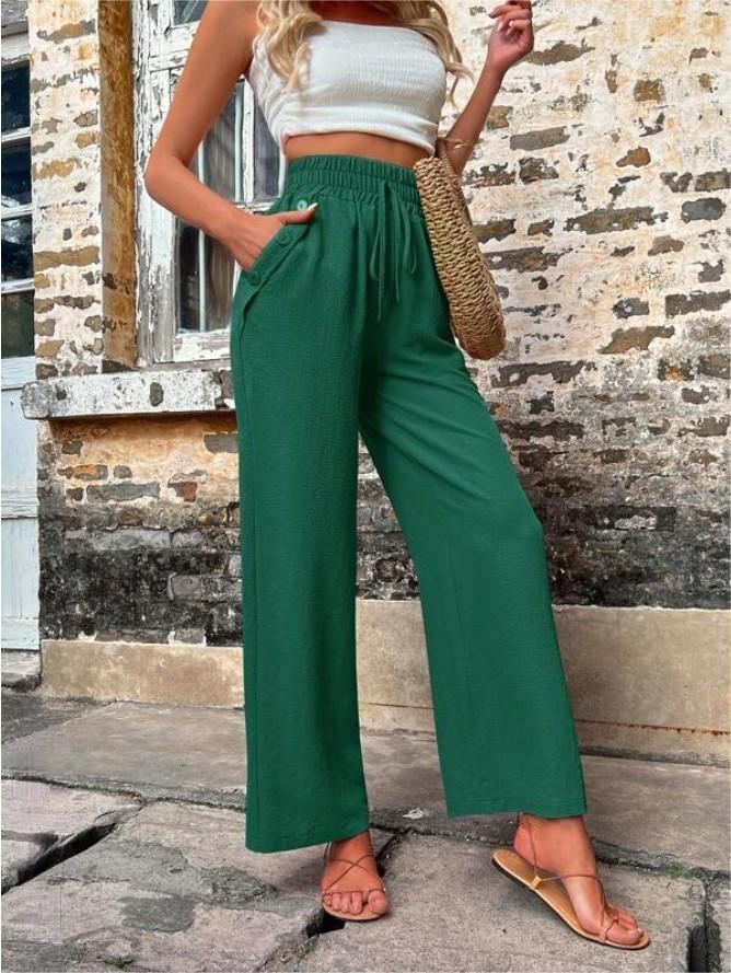 Levoire | Pantalon de survêtement taille haute Vert foncé