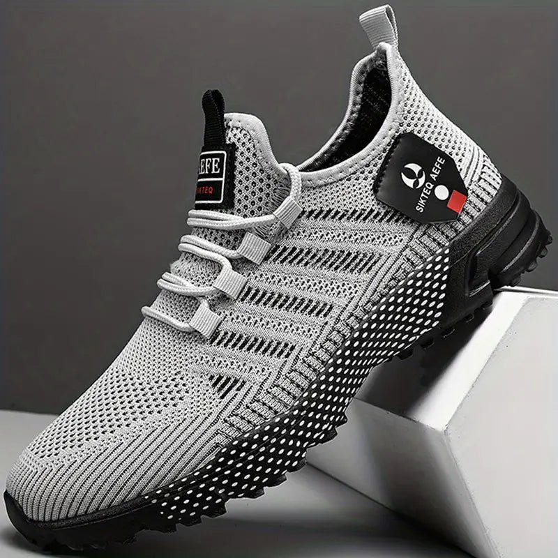 Levoire | Lettsugede Sklirunner Chaussures Respirantes Avec Un Ajustement Élastique Gris