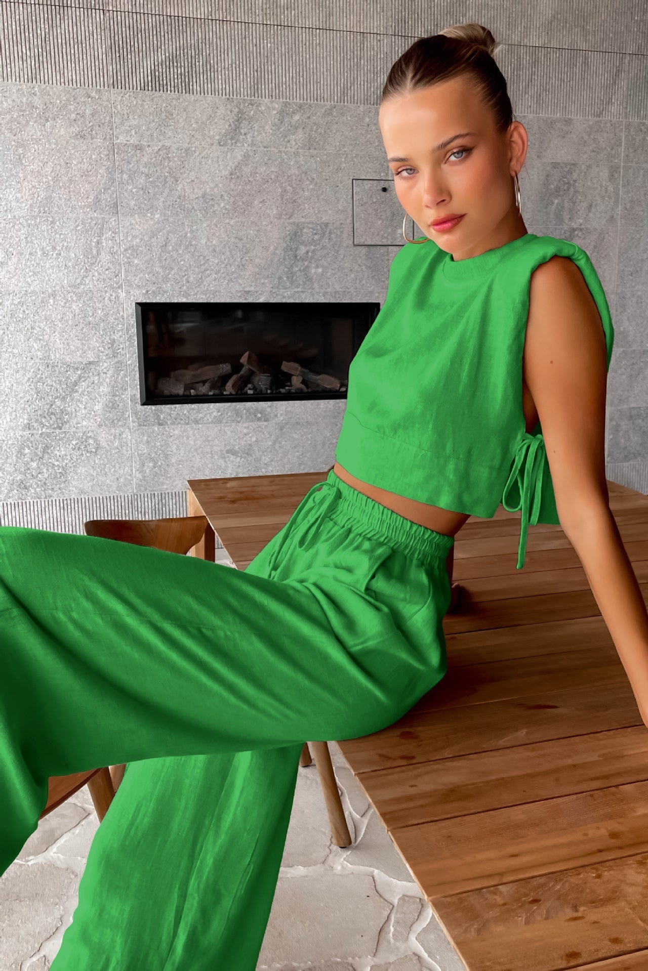 Levoire | Ensemble De Loungewear De Luxe Pour Des Heures De Détente Vert
