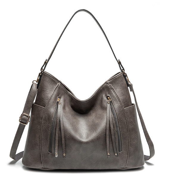 Levoire | Sac à Bandoulière Élégant avec Cuir de Première Qualité et Portage Confortable pour Femmes Gris