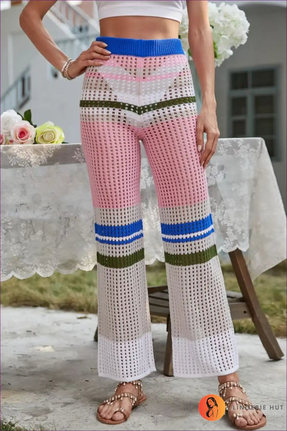 Levoire | Boho Tricot Jupe – Bohème Chic Rosa