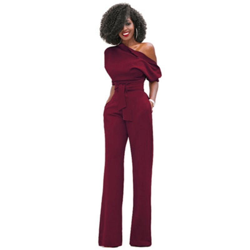 Levoire | Combinaison femme ensemble taille ajustable Rouge vin