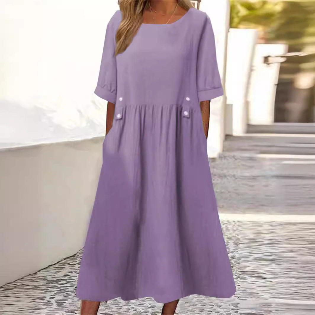 Levoire | Robe Élégante Femme Aérée, Féminine & Parfaite Pour Des Occasions Spéciales Lilas