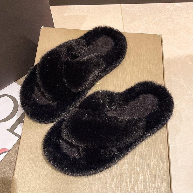 Levoire | Chaussons Moelleux Pour Dames Noir
